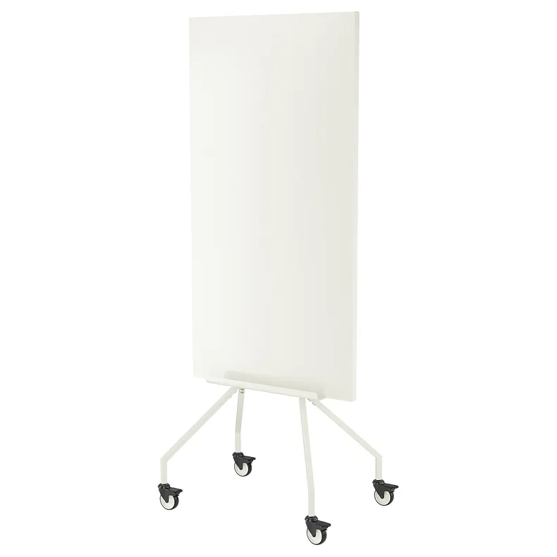IKEA ELLOVEN ЕЛЛОВЕН, біла дошка/дошка д/запис з коліщат, білий, 70x180 см 704.747.69 фото №2
