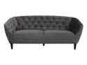 BRW Трехместный диван Ria 3 из стеганого велюра темно-серого цвета SO-RIA-3S--VIC_28 фото thumb №2