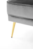 Крісло м'яке HALMAR SANTI сірий/золотий фото thumb №8