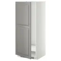 IKEA METOD МЕТОД, высок шкаф д холодильн / мороз, белый / бодбинский серый, 60x60x140 см 899.256.77 фото thumb №1