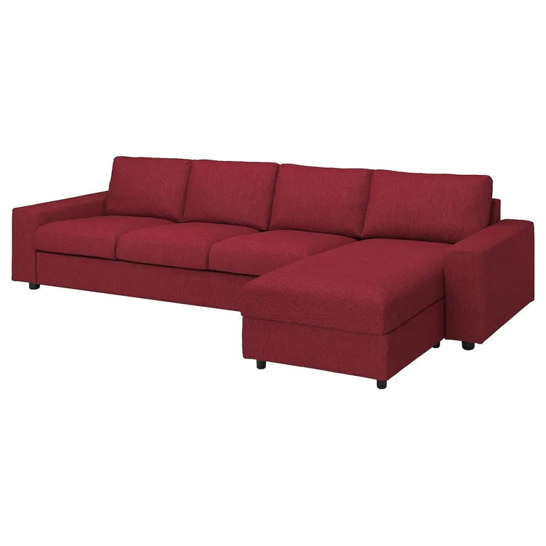 IKEA VIMLE ВІМЛЕ, 4-місний диван із кушеткою 094.328.15 фото №1