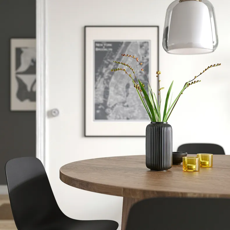IKEA STILREN СТІЛЬРЕН, ваза, чорний, 22 см 305.627.82 фото №3