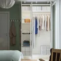 IKEA PAX ПАКС / ÅHEIM ОХЕЙМ, гардероб, комбинация, белый / зеркальный, 150x60x236 см 494.297.50 фото thumb №3