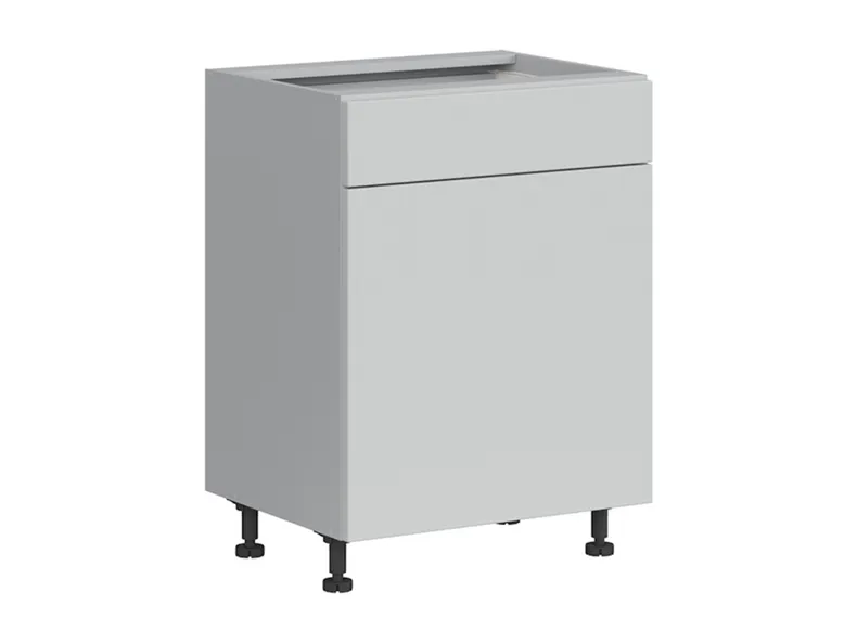 BRW Top Line кухонный базовый шкаф 60 см правый с ящиком светло-серый матовый, греноловый серый/светло-серый матовый TV_D1S_60/82_P/SMB-SZG/BRW0014 фото №2