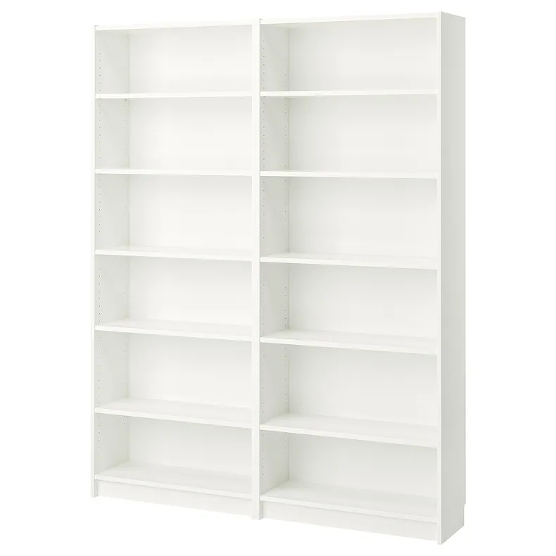 IKEA BILLY БІЛЛІ, книжкова шафа, білий, 160x28x202 см 790.178.37 фото №1