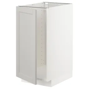 IKEA METOD МЕТОД, напольный шкаф п / мойку / сорт мусора, белый / светло-серый, 40x60 см 094.640.62 фото
