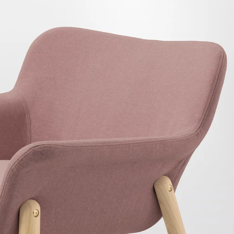 IKEA VEDBO ВЕДБУ, крісло, Гарматний світло-рожевий 405.522.21 фото №4