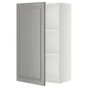 IKEA METOD МЕТОД, навесной шкаф с полками, белый / бодбинский серый, 60x100 см 294.576.78 фото thumb №1