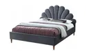 Двоспальне ліжко SIGNAL SANTANA Velvet, Bluvel 14 - сірий, 160x200 фото thumb №1