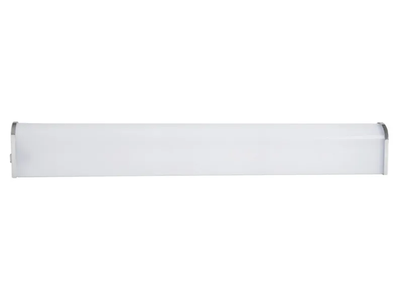 BRW Настінний світлодіодний світильник для ванної кімнати Rolso з алюмінію, срібла та білого 083886 фото №1
