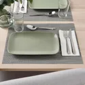 IKEA FÄRGKLAR ФЭРГКЛАР, тарелка, Матовый зеленый, 30x18 см 104.781.95 фото thumb №4
