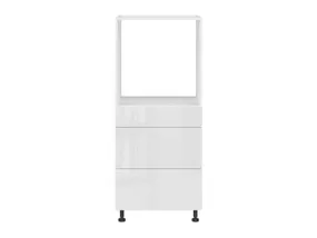 BRW Встраиваемый кухонный шкаф Top Line 60 см с духовым шкафом и ящиками с плавным закрыванием белый глянец, альпийский белый/глянцевый белый TV_DPS_60/143_2STB/STB-BAL/BIP фото