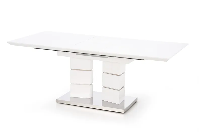 Обідній стіл розкладний HALMAR LORD 160-200x90 см, білий фото №4
