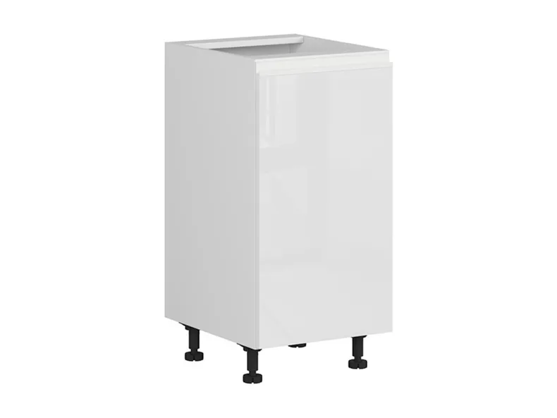 BRW Базовый шкаф для кухни Sole 40 см левый белый глянец, альпийский белый/глянцевый белый FH_D_40/82_L-BAL/BIP фото №2