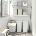 IKEA FILUR ФІЛУР, кошик з кришкою, білий, 42 l 201.938.99 фото thumb №8