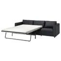 IKEA VIMLE ВИМЛЕ, 3-местный диван-кровать, Гранн / Бомстад черный 894.773.72 фото thumb №1