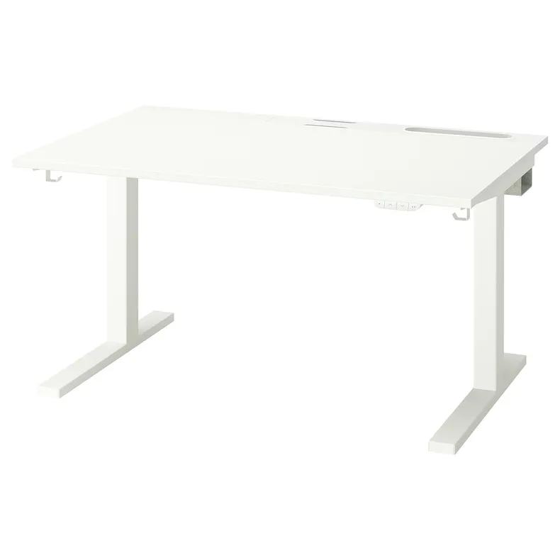 IKEA MITTZON МІТТЗОН, стіл регульований, електричний білий, 120x80 см 995.275.69 фото №2