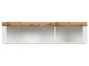 BRW Відкрита біла настінна шафа Holten 156 см, білий/дубовий вотан SFW/156-BI/DWO фото thumb №2