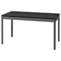 IKEA IDÅSEN ІДОСЕН, стіл, чорний / темно-сірий, 140x70x75 см 693.958.91 фото thumb №1
