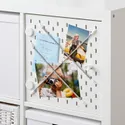 IKEA KALLAX КАЛЛАКС, вставка с перфорированной дверцей, белый, 33x33 см 204.161.97 фото thumb №3