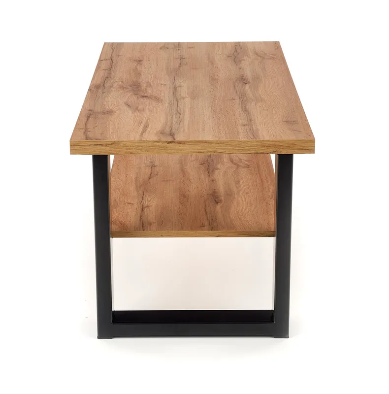 Журнальный столик деревянный HALMAR VENOM U, 120x60 см, цвет: дуб вотан/черный фото №6