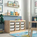 IKEA TROFAST, стеллаж для мусорных контейнеров, Светлая сосна, окрашенная в белый/белый цвет, 93x44x52 см 195.747.34 фото thumb №2