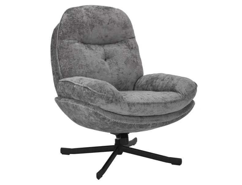 Кресло мягкое поворотное SIGNAL HARPER, ткань: серый фото №1