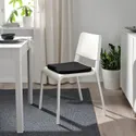IKEA STAGGSTARR СТАГГСТАРР, подушка на стілець, чорний, 36x36x2.5 см 805.087.35 фото thumb №4