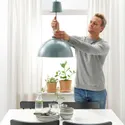 IKEA SKURUP СКУРУП, підвісний світильник, бірюза, 38 см 205.081.06 фото thumb №3