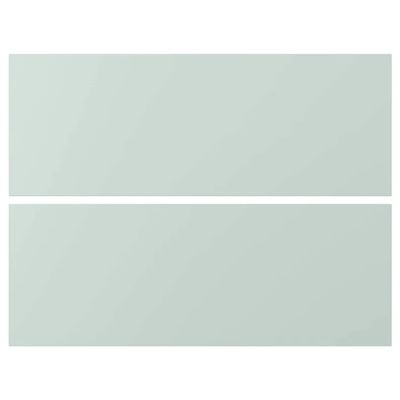 IKEA ENHET ЕНХЕТ, фронтальна панель шухляди, блідо-сіро-зелений, 80x30 см 905.395.38 фото №1