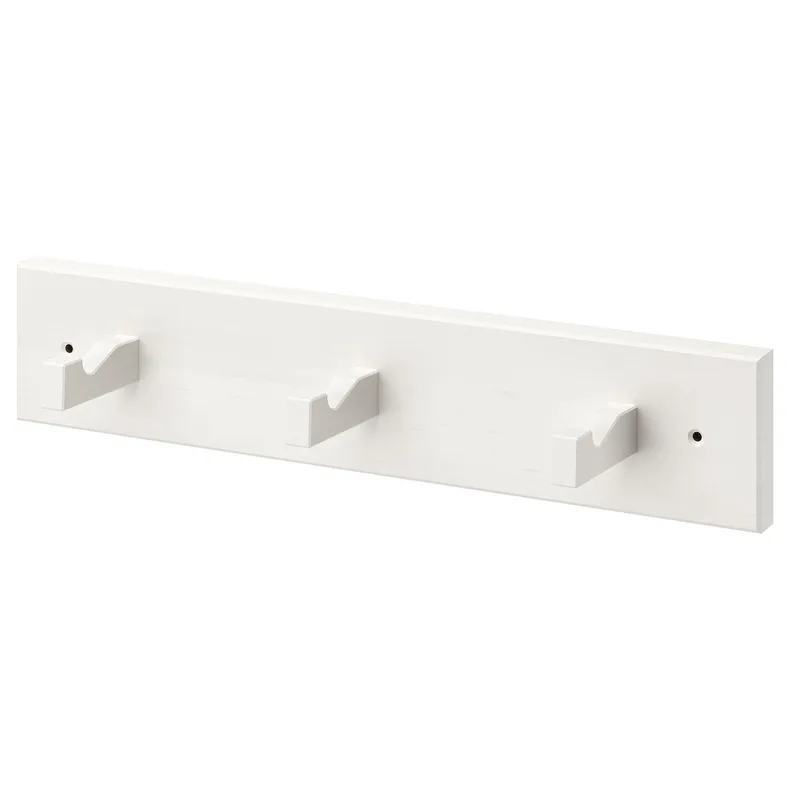 IKEA KUBBIS КУББІС, вішак 3 гачки, білий 302.895.75 фото №1