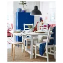 IKEA NORDVIKEN НОРДВІКЕН / NORDVIKEN НОРДВІКЕН, стіл+4 стільці, білий / білий, 152 / 223x95 см 493.051.65 фото thumb №4