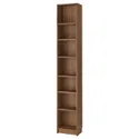 IKEA BILLY БІЛЛІ, книжкова шафа з верхньою полицею, коричневий горіх, 40x28x237 см 095.818.91 фото thumb №1