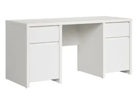 BRW Письмовий стіл BRW KASPIAN 160х65 см, білий / матовий білий BIU2D2S/160-BI/BIM фото