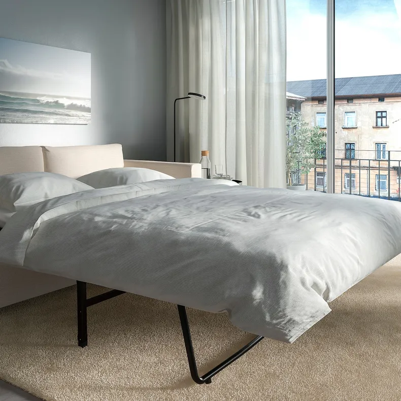IKEA VIMLE ВІМЛЕ, 2-місний диван-ліжко, Gunnared бежевий 895.452.29 фото №4