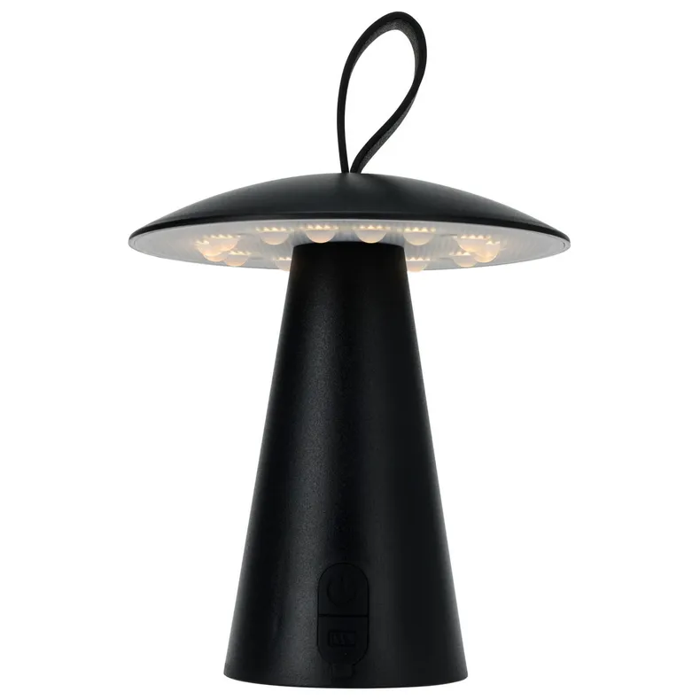 BRW Светодиодная настольная лампа Mushroom с диммером черная 093025 фото №1