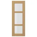 IKEA FORSBACKA ФОРСБАККА, стеклянная дверь, дуб, 30x80 см 705.652.55 фото thumb №1