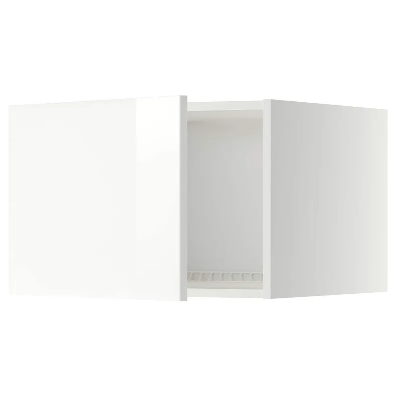 IKEA METOD МЕТОД, верхня шафа для холодильн / мороз кам, білий / РІНГХУЛЬТ білий, 60x40 см 794.591.56 фото №1