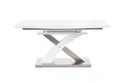 Раскладной кухонный стол HALMAR SANDOR 2 160-220x90 см белый фото thumb №12