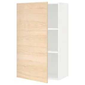 IKEA METOD МЕТОД, навесной шкаф с полками, белый / аскерсундский узор светлый ясень, 60x100 см 394.634.76 фото