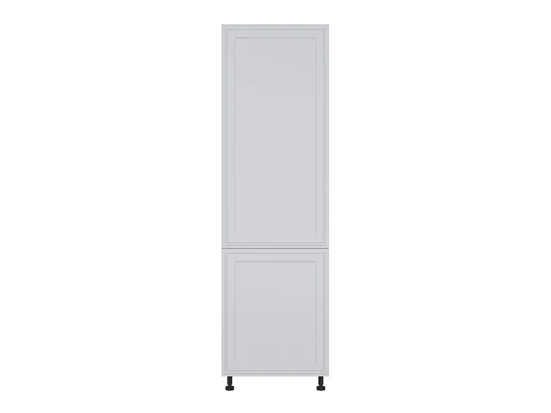 BRW Вбудована кухонна шафа для холодильника Verdi 60 см права світло-сіра матова, гренола сірий/світло-сірий матовий FL_DL_60/207_P/P-SZG/JSZM фото №1