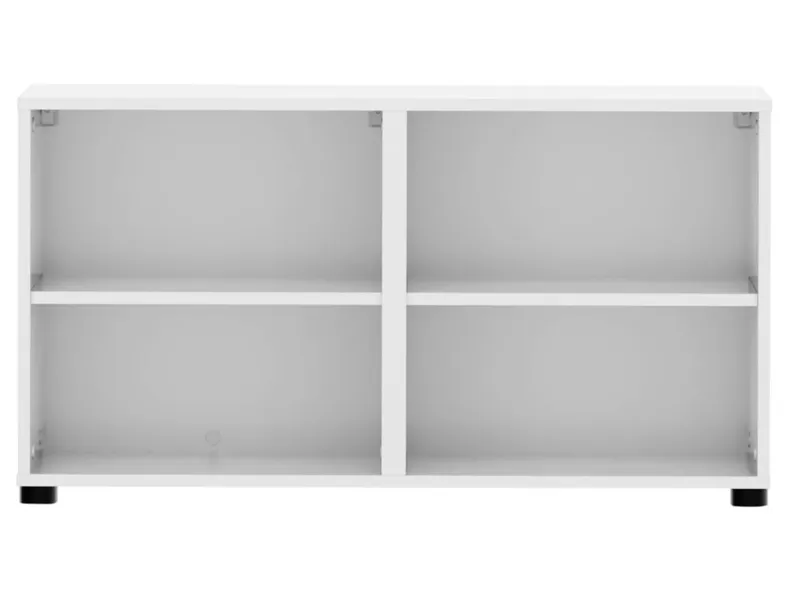 BRW Книжкова шафа Modeo 100 см з 2 полицями біла KOM/100/50/40_1B-BI фото №2