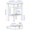 IKEA BJÖRKSNÄS БЬЁРКСНЭС, тумба прикроватная, береза, 48x38 см 704.073.60 фото thumb №7