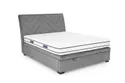Ліжко двоспальне HALMAR CONTINENTAL 1 Velvet 160х200 см - оббивка ясен фото thumb №5