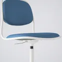 IKEA ÖRFJÄLL ОРФЬЄЛЛЬ, обертовий стілець, білий / темно-синій 395.010.96 фото thumb №5