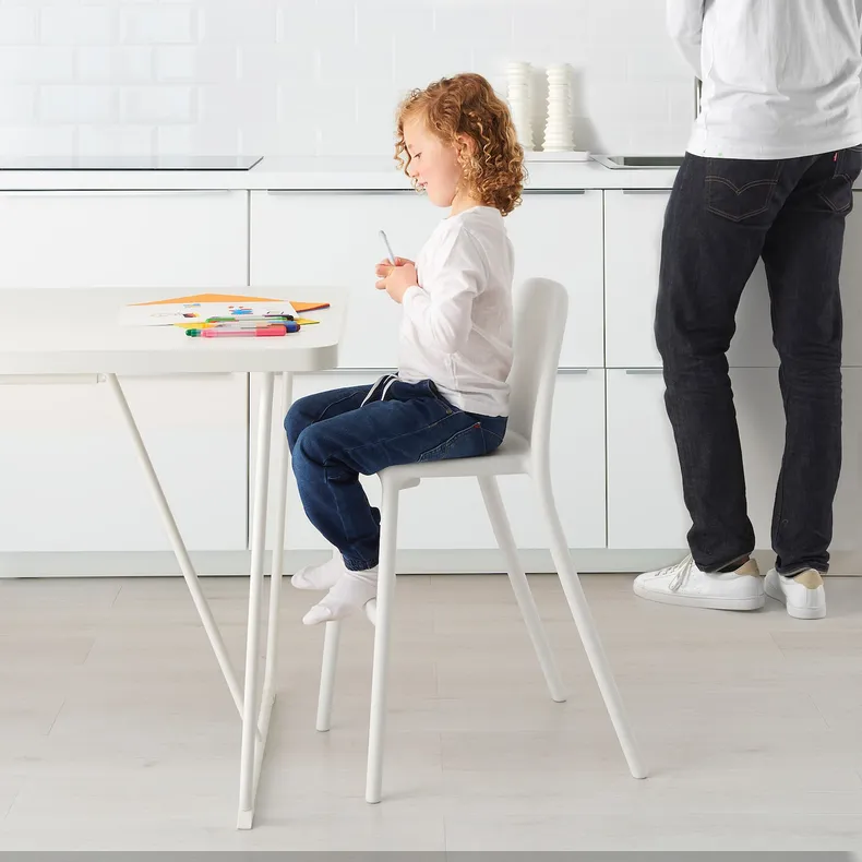 IKEA URBAN УРБАН, детский стул, белый 001.652.13 фото №2