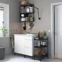 IKEA ENHET ЕНХЕТ, кухня, антрацит / білий, 103x63.5x222 см 693.367.12 фото thumb №2