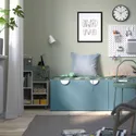 IKEA SMÅSTAD СМОСТАД, лавка з відділенн для зберіг іграш, білий/синій, 90x52x48 см 295.394.10 фото thumb №2