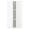 IKEA METOD МЕТОД, навесной шкаф с полками, белый / Воксторп матовый белый, 30x80 см 894.574.11 фото thumb №1