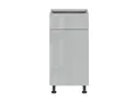 BRW Top Line кухонный базовый шкаф 40 см правый с ящиком серый глянцевый, серый гранола/серый глянец TV_D1S_40/82_P/SMB-SZG/SP фото thumb №1